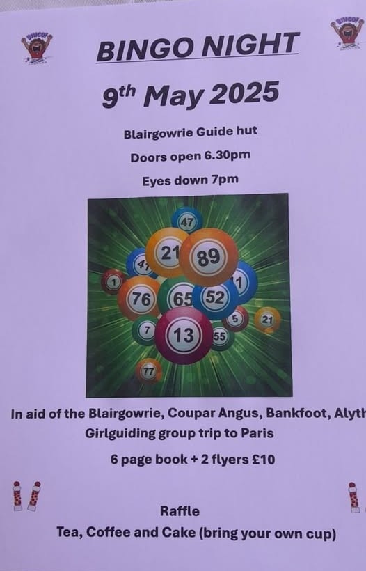 Bingo Night - Girlguiding Fundraiser